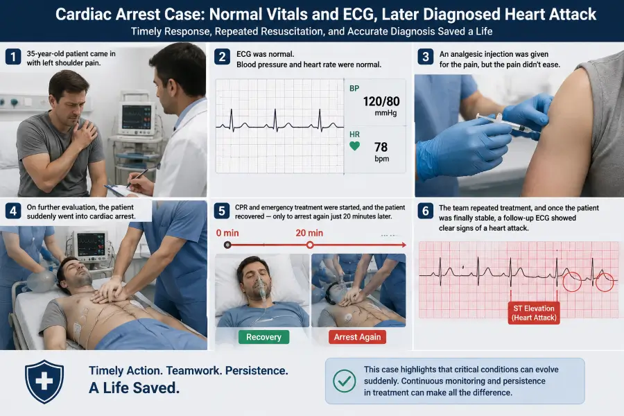 cardiac arrest meaning in urdu