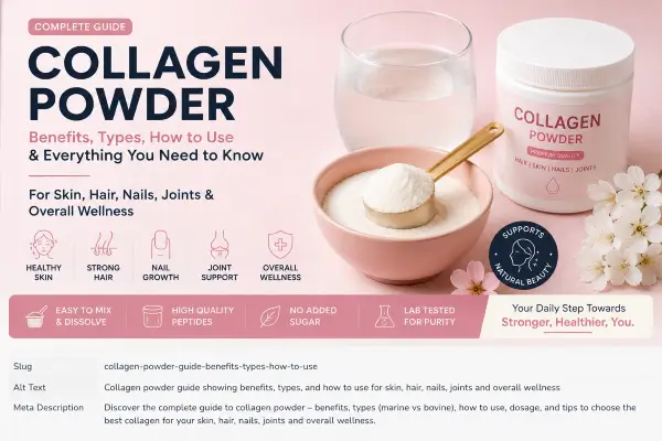 Collagen powder benefits, types, and how to use it