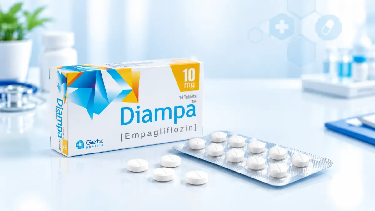 Diampa tablet uses and empagliflozin medicine for type 2 diabetes